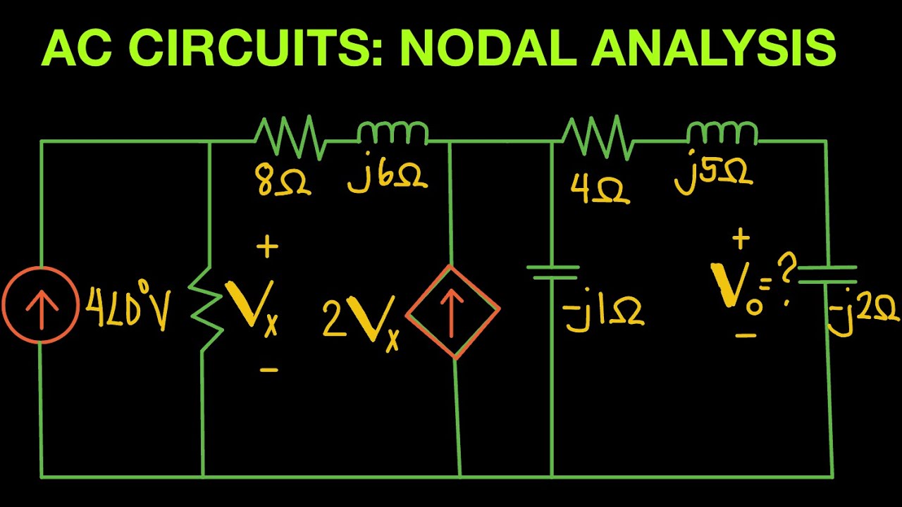 AC Circuit Episode 11: Nodal Analysis Part 1