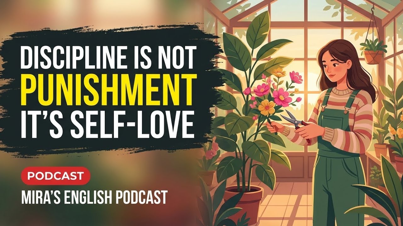 Discipline Is Not Punishment. It’s Self-Love | Mira's English Podcast