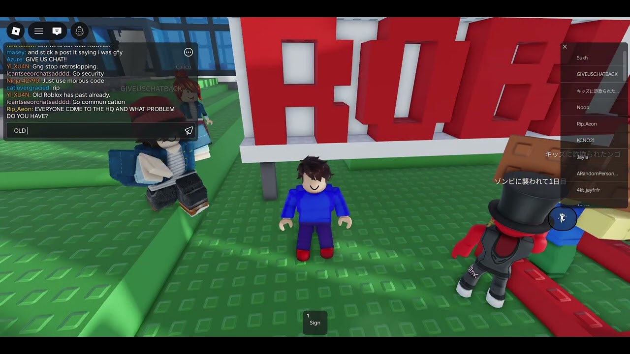 BRING BACK EVERYTHING FROM OLD ROBLOX!!! ANGRY LETTER FOR @Roblox