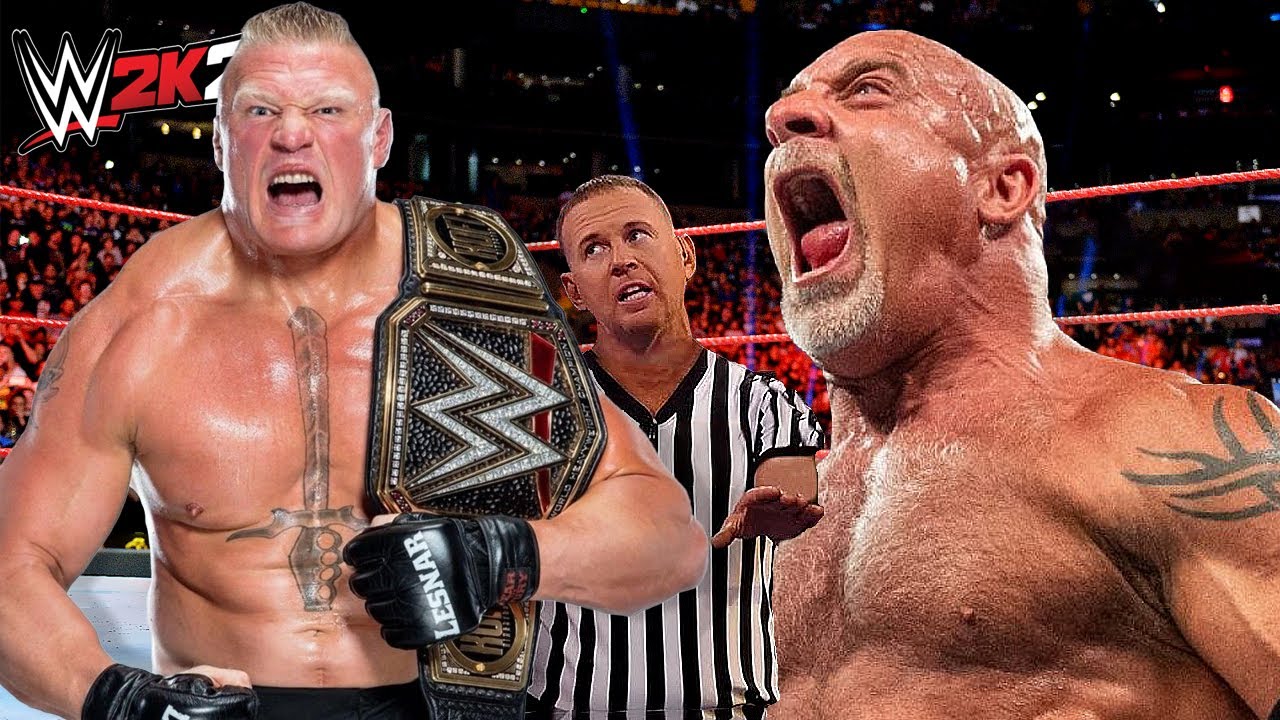 Goldberg vs. Brosk Lesnar (WWE 2K22)