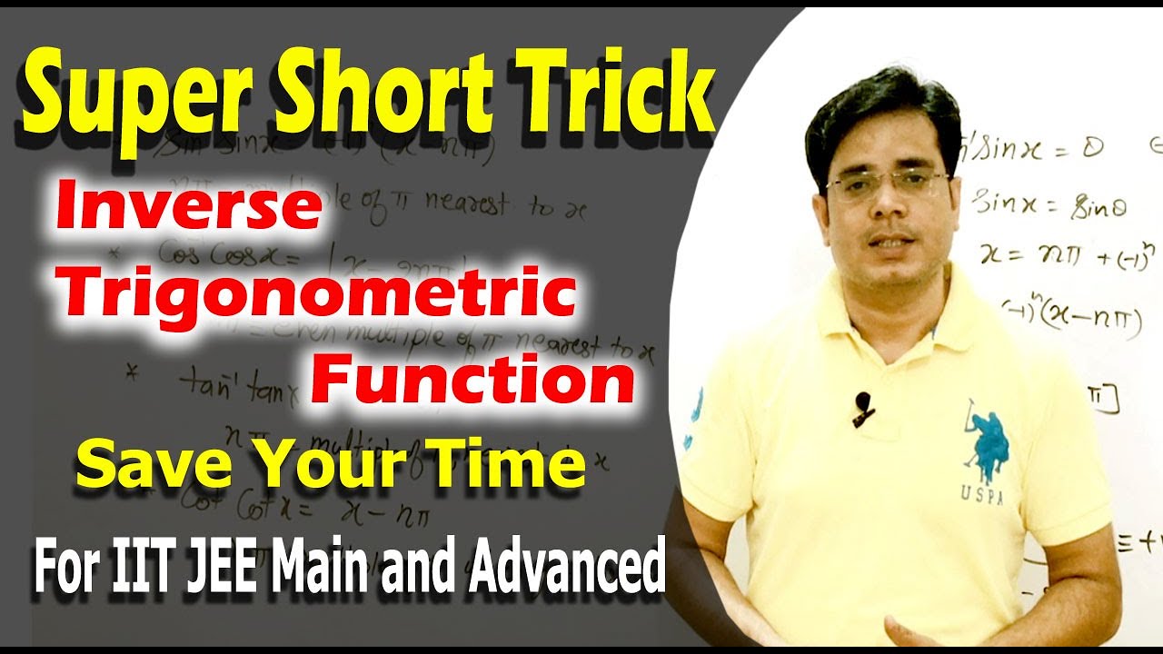 Super Short Trick for Inverse Trigonometric Formula || IITJEE || Class 12 maths