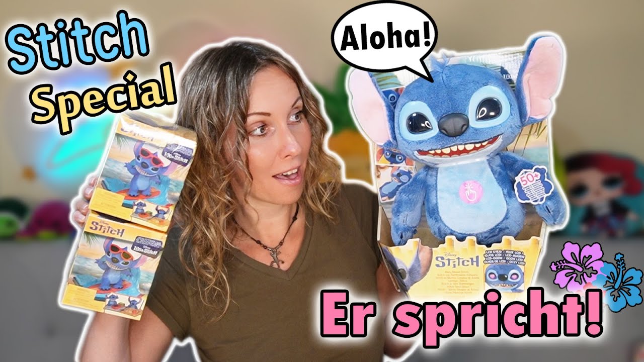 STITCH LEBT! 😍 Interaktives Kuscheltier + Mini-Filmszenen Figuren 🎥 Kinofilm-Special Lilo & Stitch