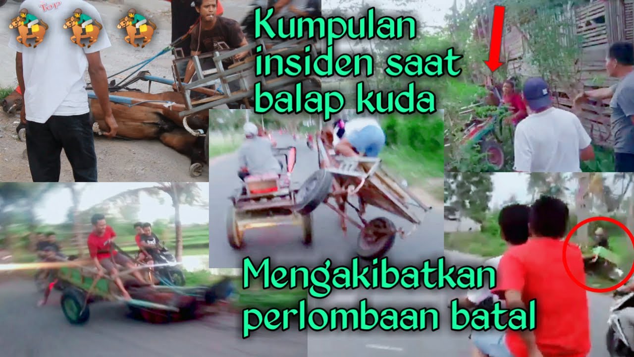 inilah kumpulan insiden saat balap kuda tradisional sasak lombok | balap kuda luar biasa || Magic