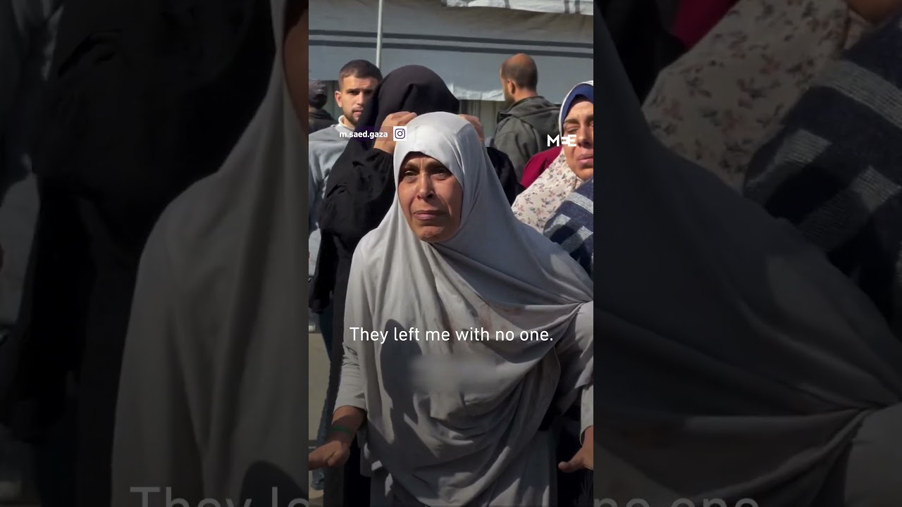 &lsquo;They killed my children&rsquo; says Palestinian mother in Gaza following Israeli attacks