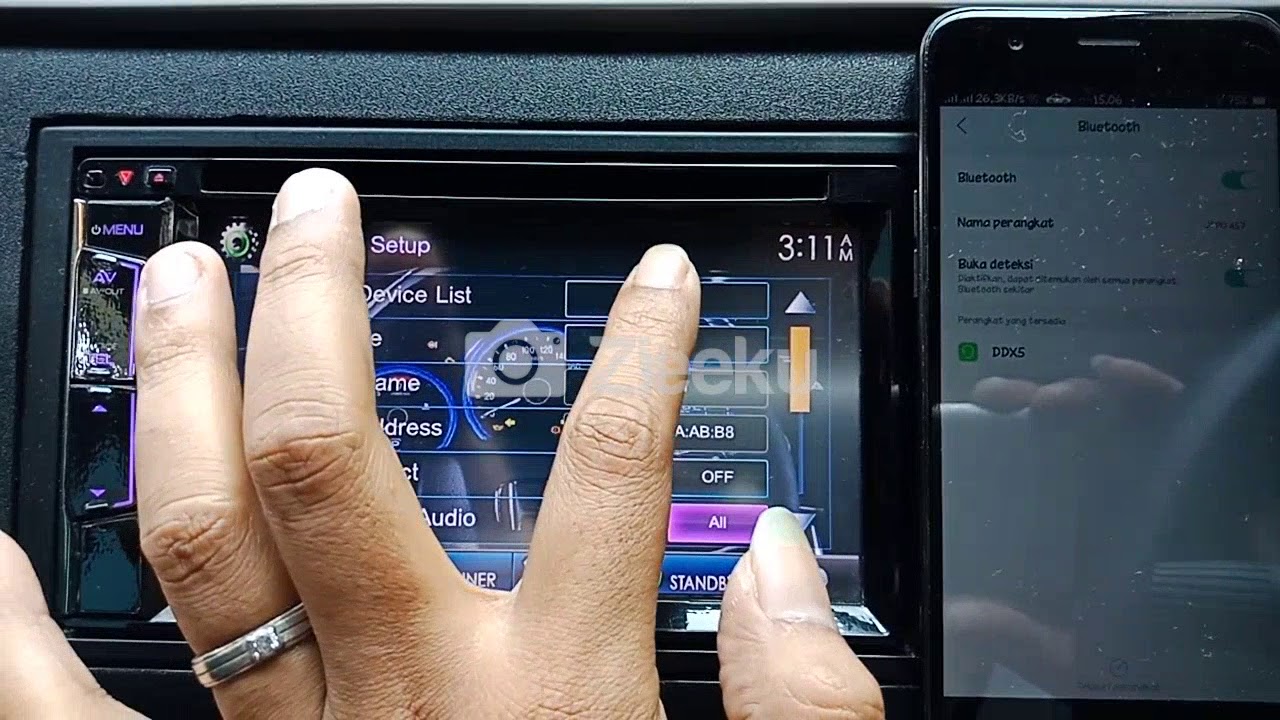 Cara aktifkan bluetooth hp ke kenwood DDX515BT