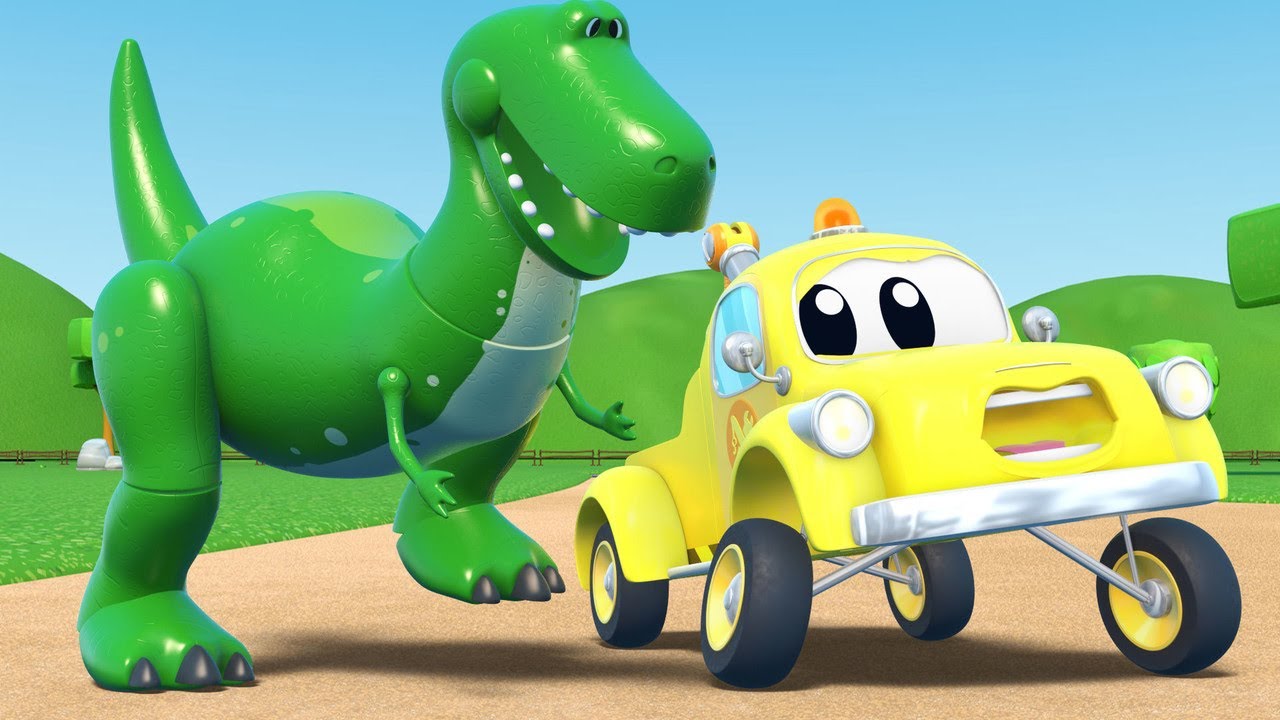 OYUNCAK HİKAYESİ - DİNOZOR T-REX çıldırıyor!  | MuciTom Çekici Kamyon | Araba Şehr World App