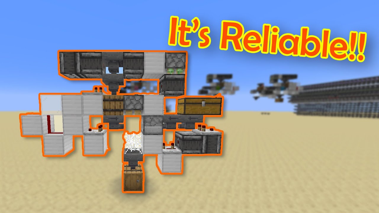 100% RELIABLE 1-Wide Tileable Shulker Box Loader - Tutorial