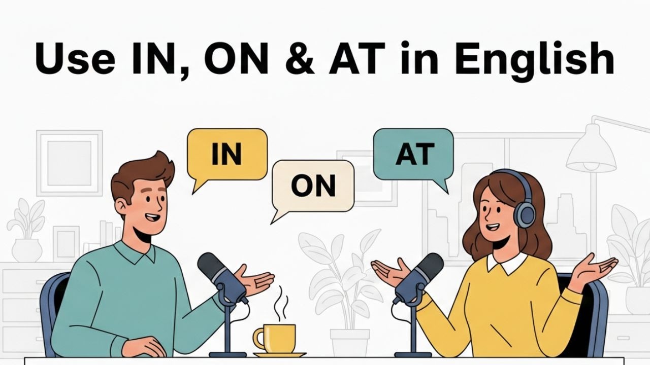 Most English Learners Get IN, ON & AT Wrong — Fix It with Real Conversations!