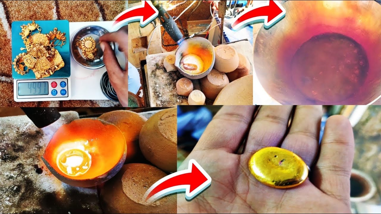 Old Gold Jewellery to Pure Gold | Complete Gold Refining Process Step by Step (UK)