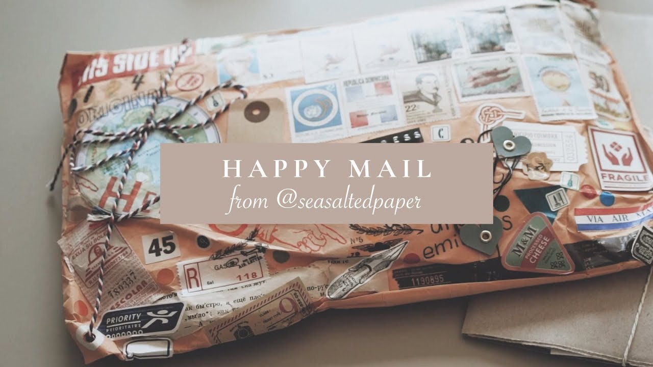 Incoming from @seasaltedpaper - The prettiest happy mail ❤️
