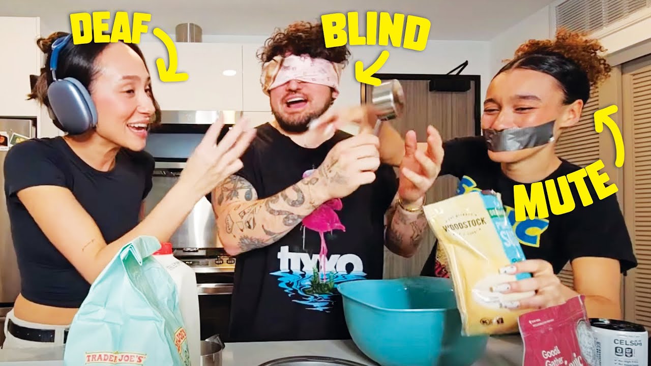 BLIND, DEAF, AND MUTE BAKING CHALLENGE WITH FRANNY & NEZZA (FULL STREAM)