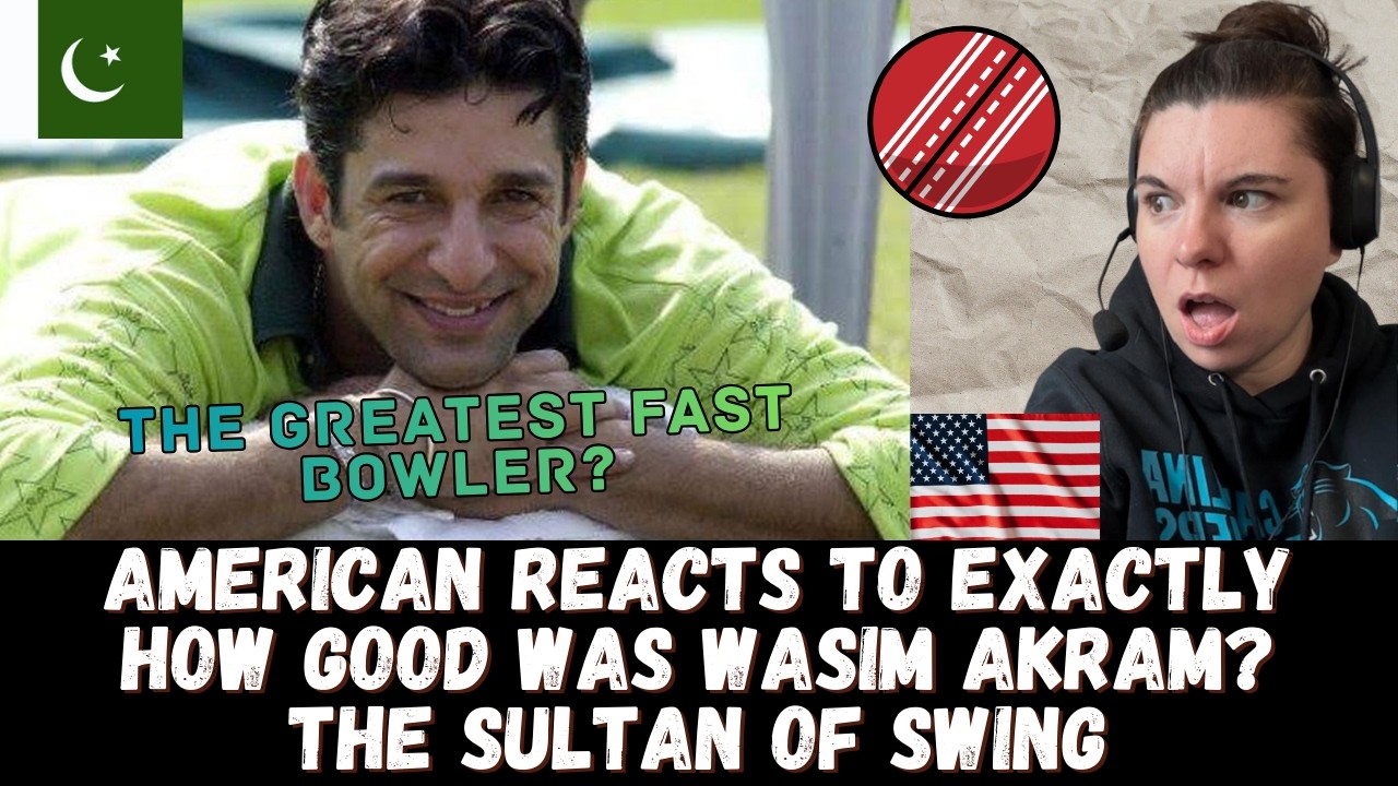 THE SULTAN OF SWING! American Reacts to Wasim Akram | Cricket's Greatest Ever? 🏏