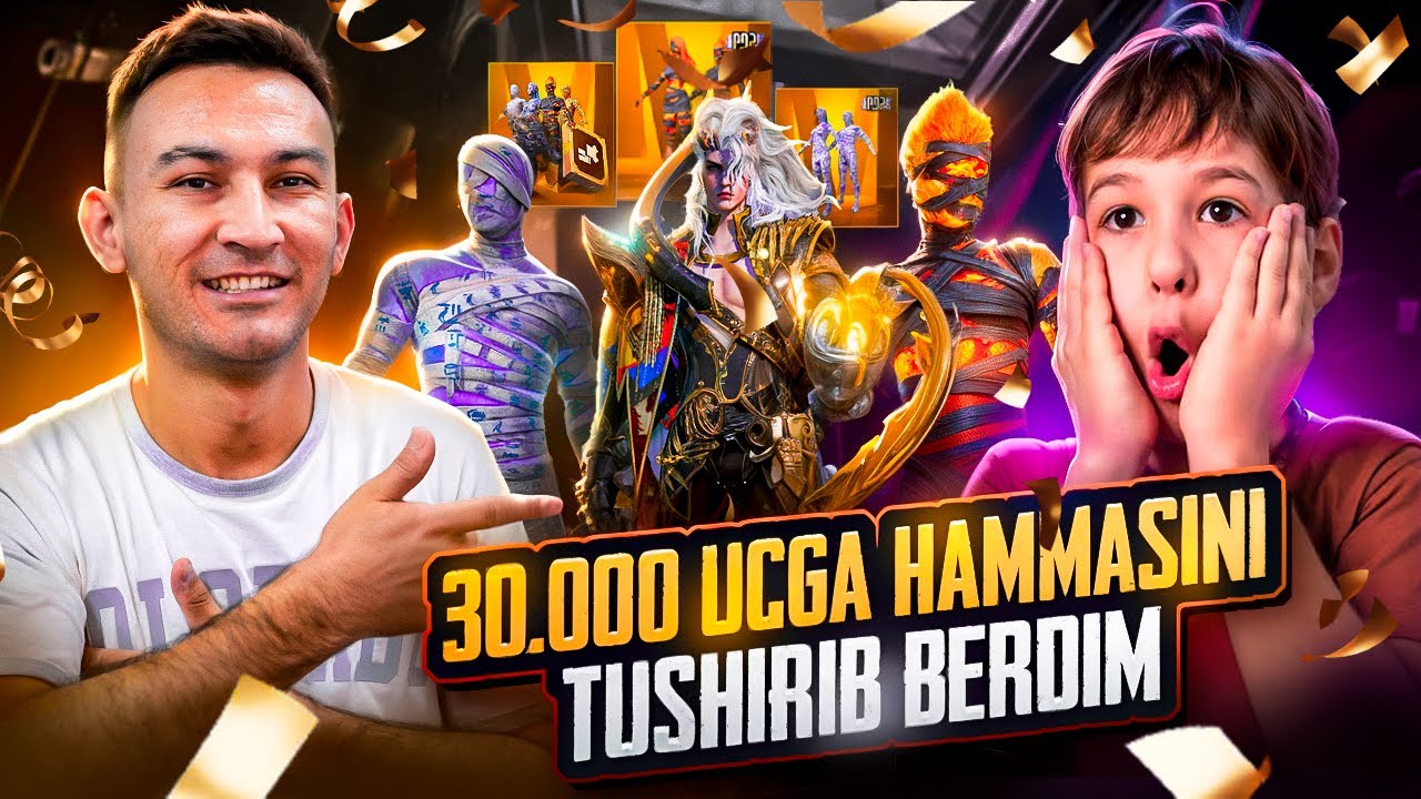 30.000UC OBUNACHIMNI AKKAUNTINI KUCHAYTIRIB BERDIM | KONKURS G'OLIBIGA 30.000UC OPEN CASE