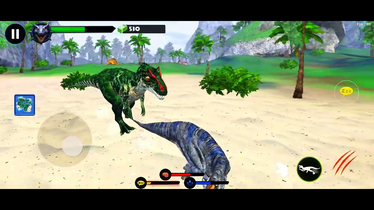 खूंखार डायनासोर का जंगल में आतंक! 🦖🔥जब दैत्य डायनासोर ने किया भयानक हमला!