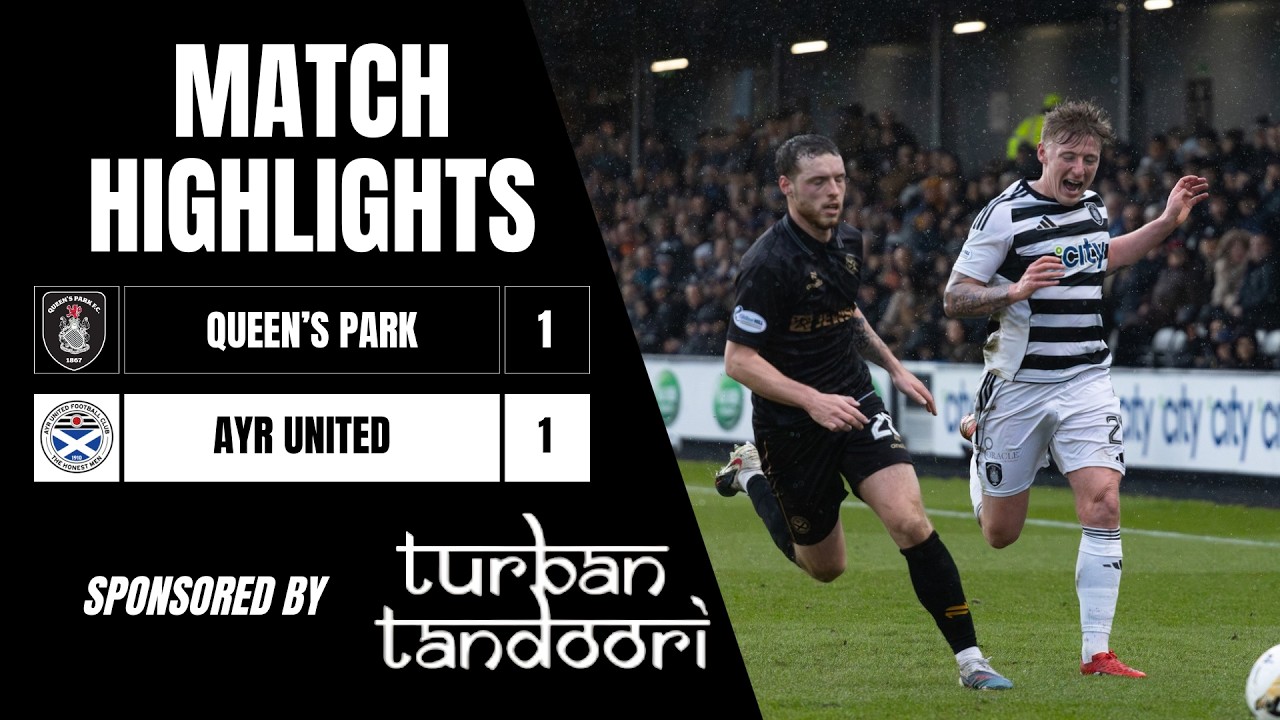 Match Highlights | Queen's Park 1-1 Ayr United | William Hill Scottish Championship