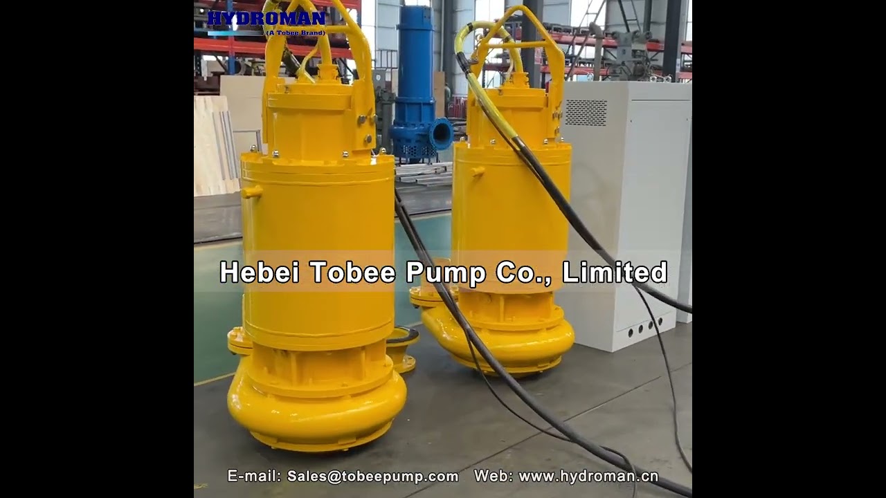 Hydroman&reg; Submersible Slurry Pump for Desilting Siltation with Frequency Starter