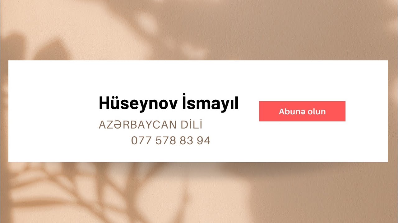 Sintaktik əlaqələr ilə bağlı lazımlı məqamlar #miq #abituriyent #sertifikasiya
