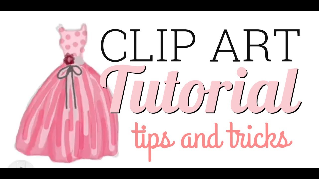 Simple Clipart Tutorial, Prom Dress 1963, Tips and Tricks that anyone can learn
