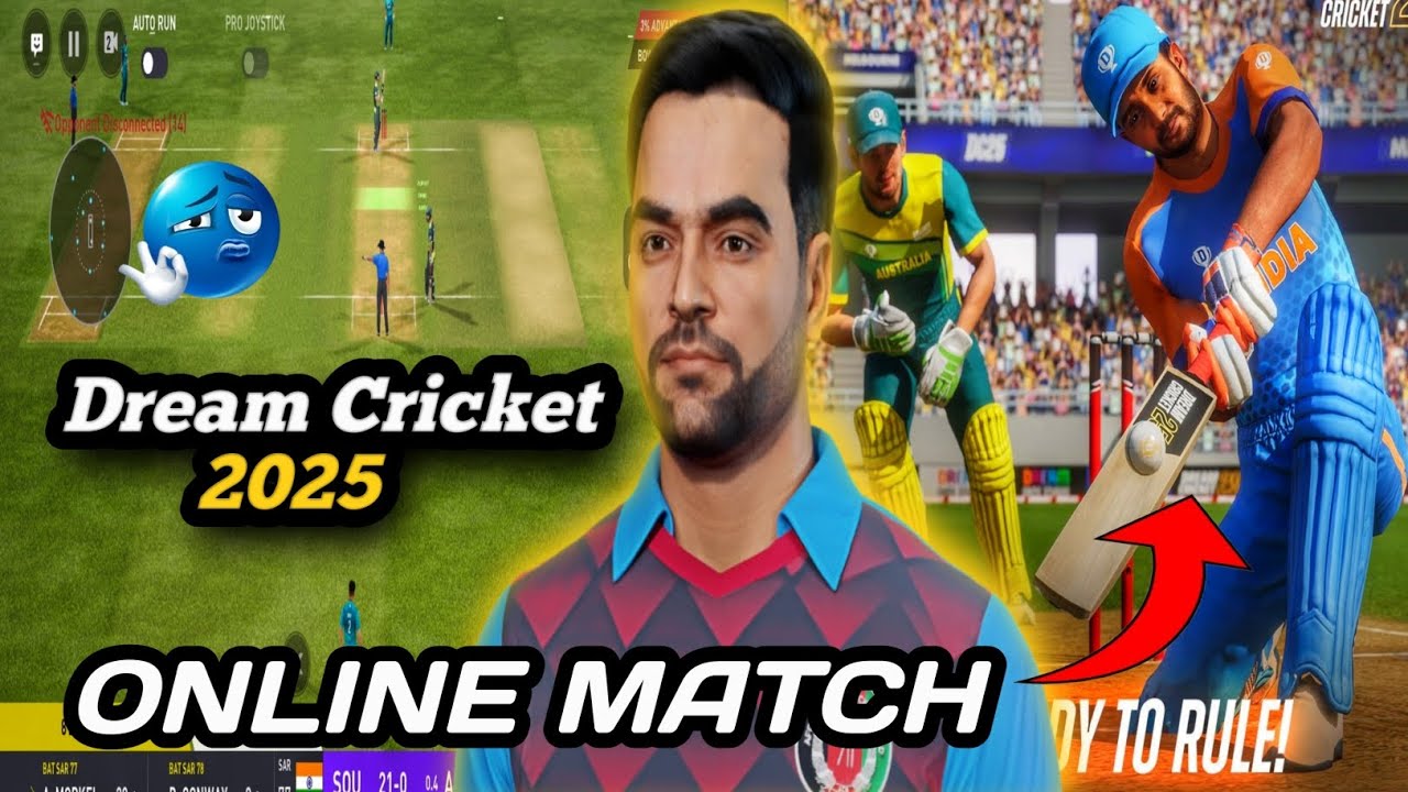 1ST Time Play DREAM CRICKET 2025 | Online Match🔥 | Ultra Quality 😯| #dreamcricket #cricket 