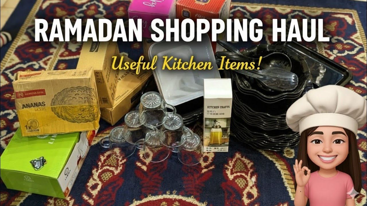  Ramadan Vlog 🌙 | Budget Friendly Kitchen Shopping || hamna's cooking point ||