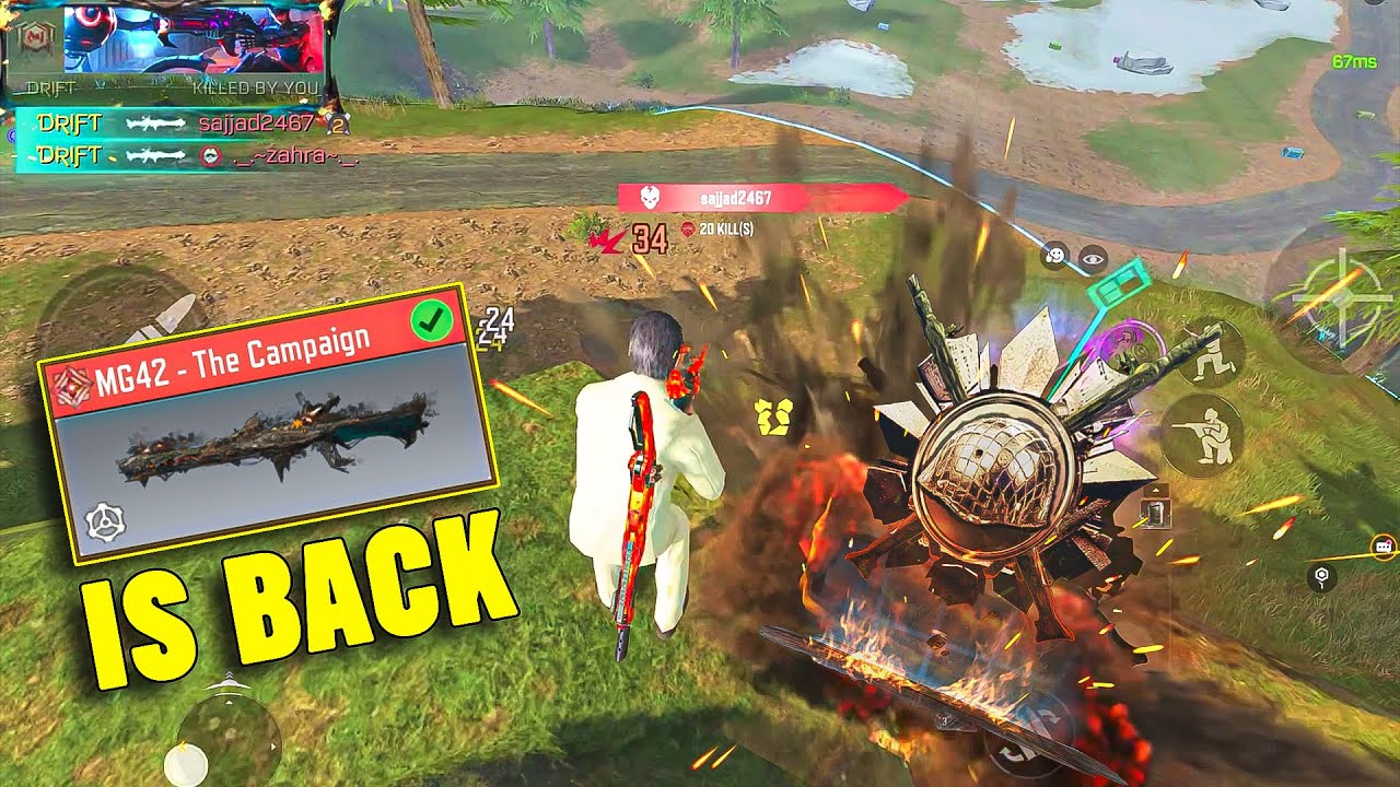 BEST MYTHIC LMG MG42 is BACK 😍 | SOLO VS SQUAD IN CODM