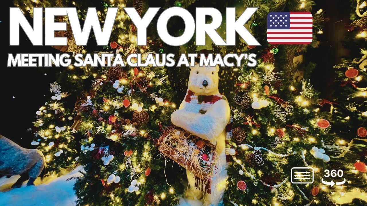 Рождественское видео 360&deg; из Нью-Йорка: ВНУТРИ Санталенда 2025 от Macy&rsquo;s!