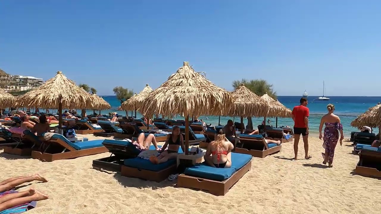 Paradise beach Club Mykonos and Hotel.