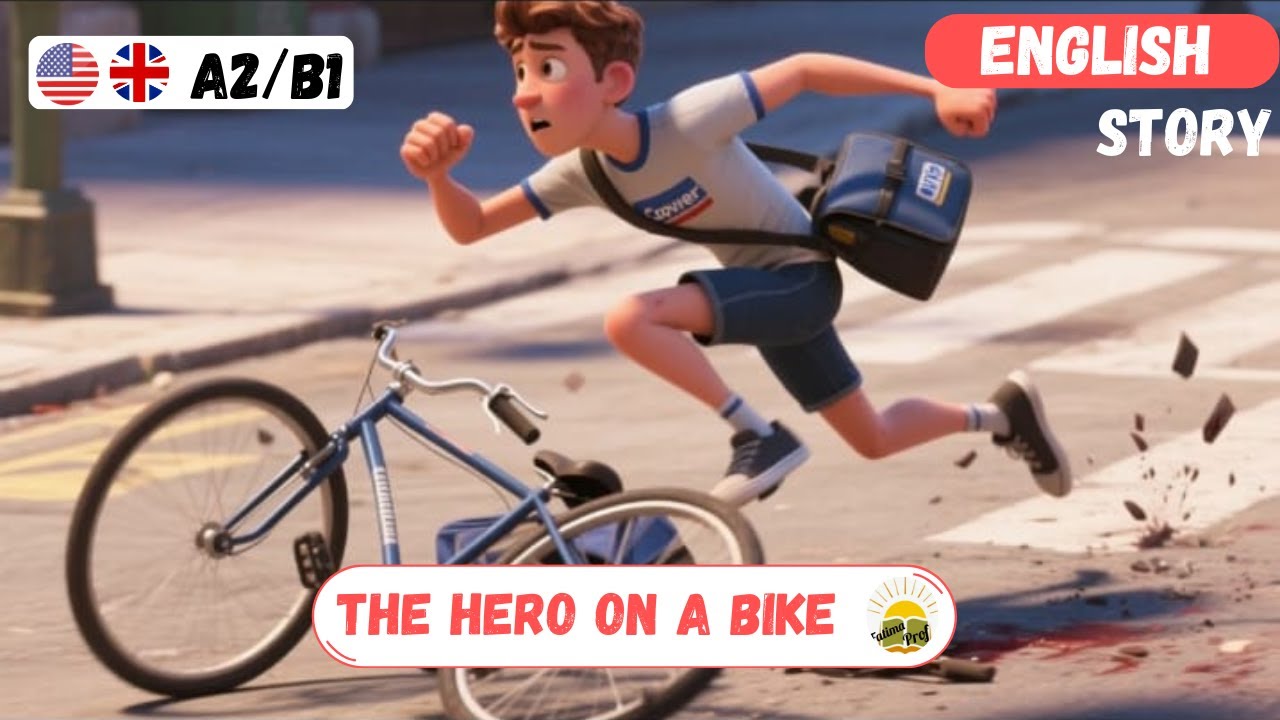 The Hero On A Bike | English Listening Practice For Beginners A2-B1Level