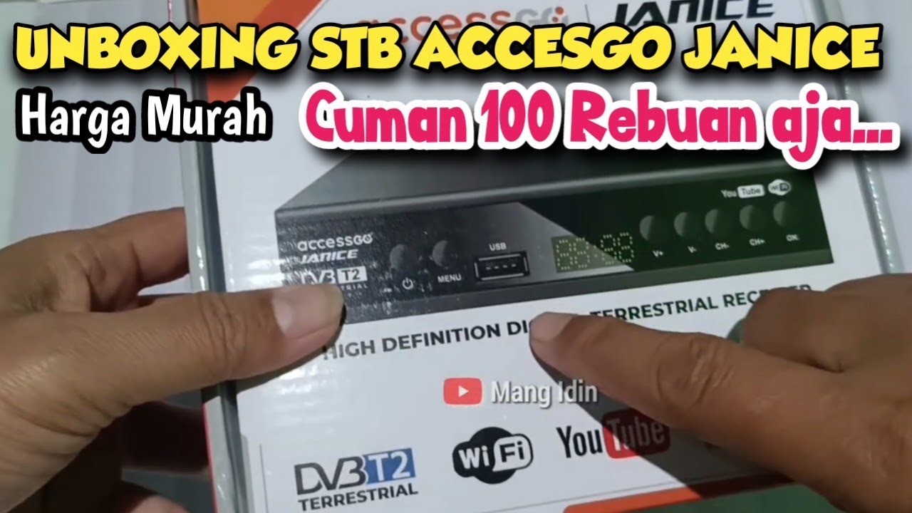 Unboxing STB Accesgo Janice | Set Top Box murah harga 100 Rebuan