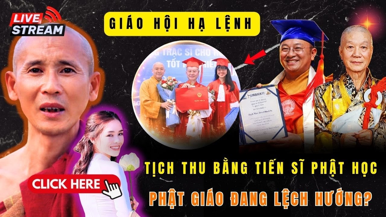 🔴 NÓNG: ĐỀ XUẤT TỊCH THU BẰNG “TIẾN SĨ PHẬT HỌC” – PHẬT GIÁO ĐANG ĐI VỀ ĐÂU?
