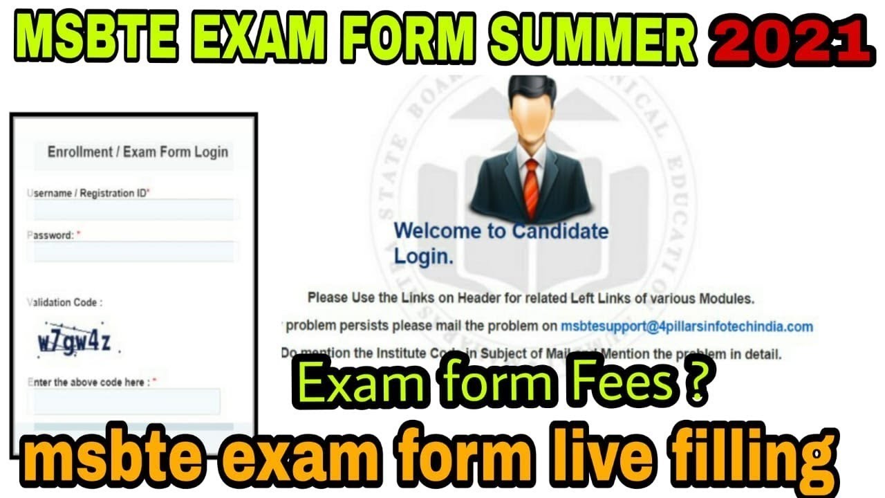 MSBTE EXAM FORM कसा भरावा? 🔥| SUMMER 2021 | LIVE EXPLANATION | #MSBTE #SUMMER21EXAMFORM 👍🏻👍🏻
