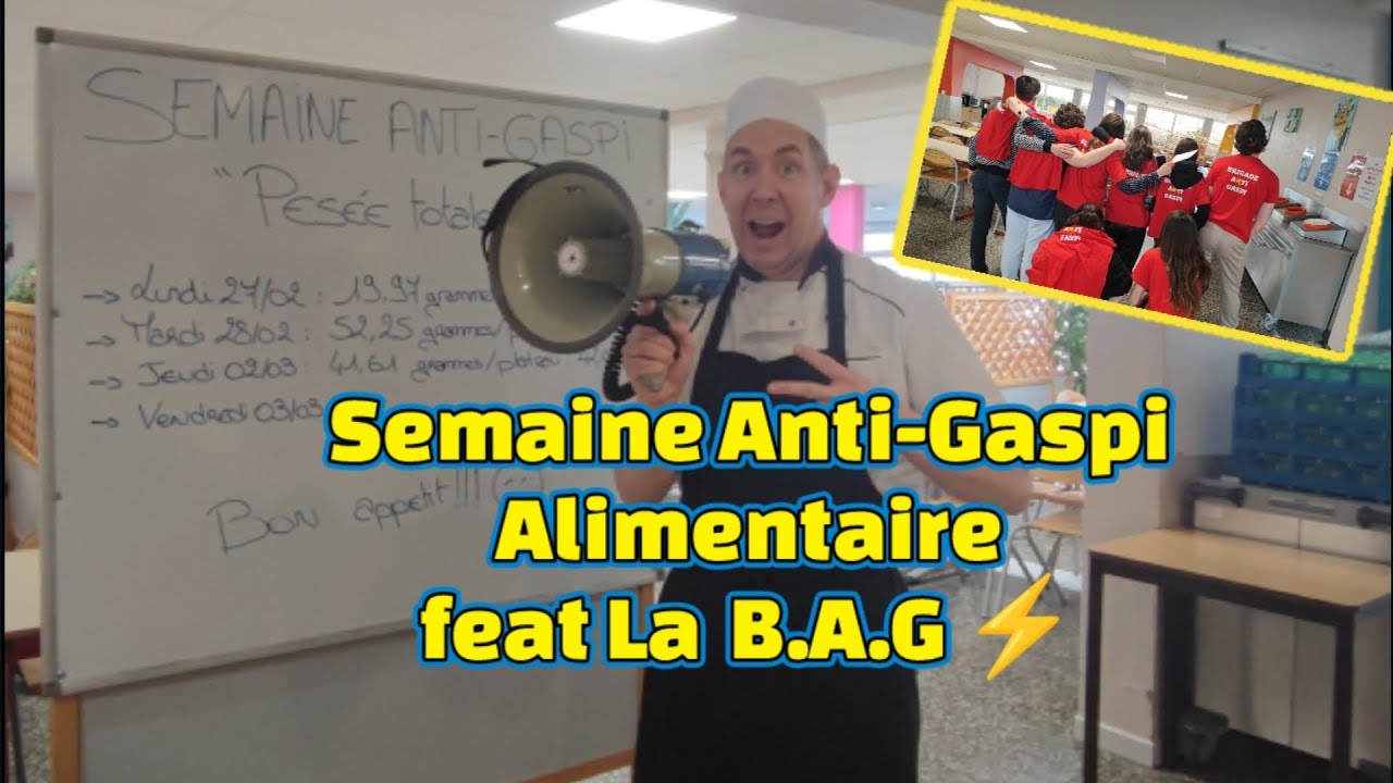 Semaine Anti Gaspi à la cantine 💪