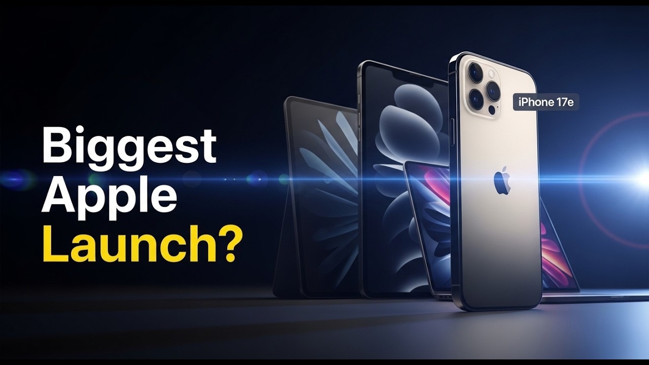 Apple’s Biggest 2026 Launch Is Coming | iPhone 17e, New iPads & M5 Macs