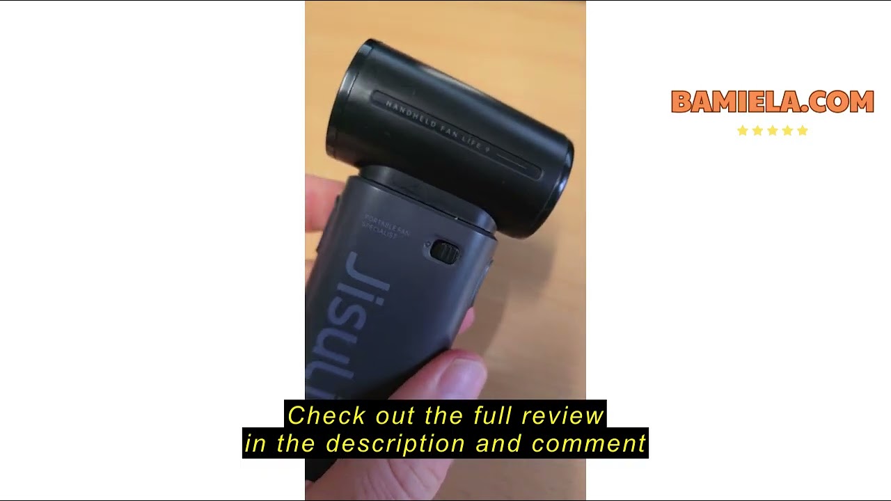 Review JISULIFE Portable Handheld Fan, 5000mAh Powerful Mini Turbo Fan, 22H Max Cooling Time, 40000