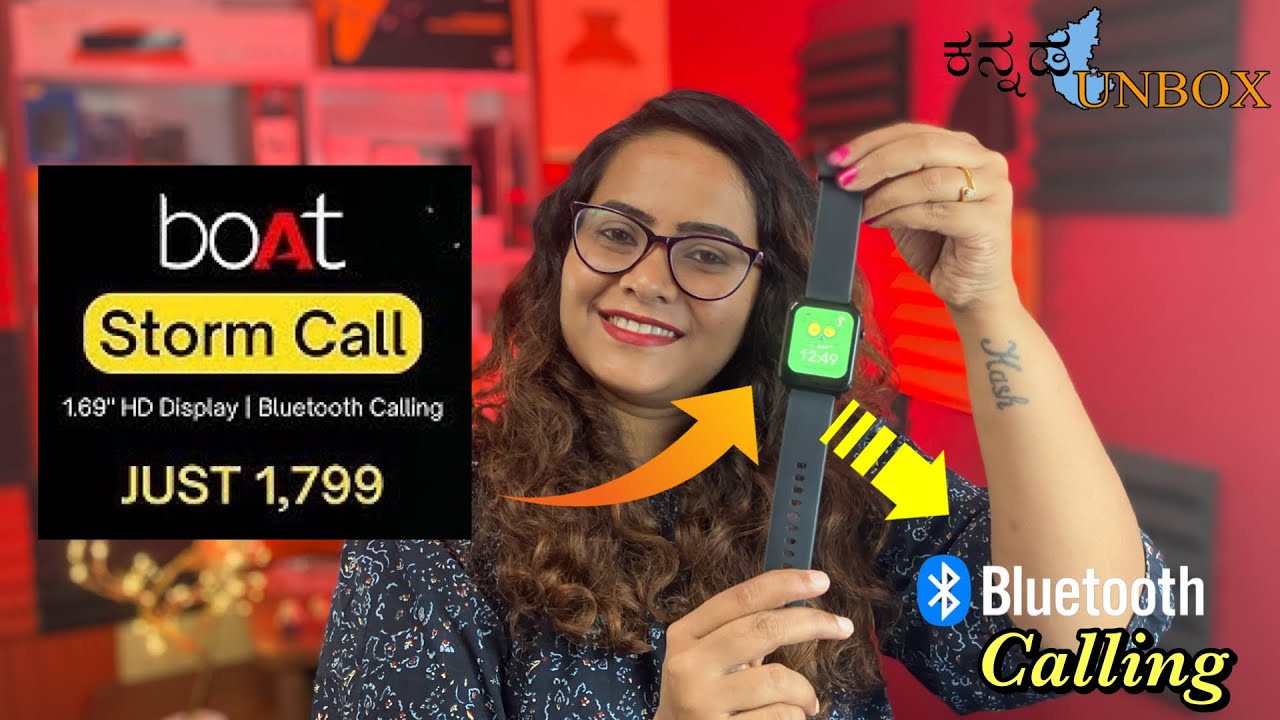 Boat Storm Call Unboxing & Review in Kannada Unbox | Budget Calling SmartWatch! @ Rs 1,799/-