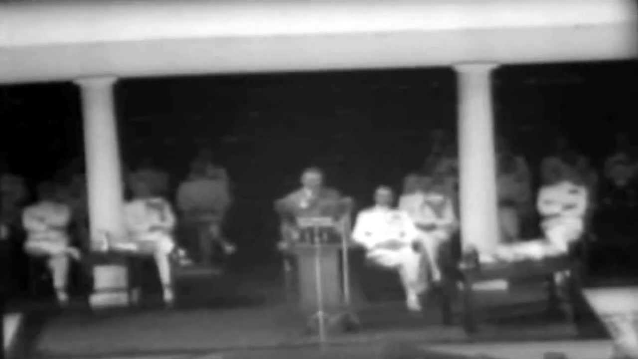 Кинохроника времен Второй мировой войны: Джеймс Форрестал в Аннаполисе, 1945 год.