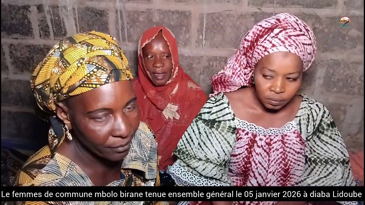 Le femmes de commune mbolo birane tenue ensemble général le 05 janvier 2026 à diaba Lidoube 