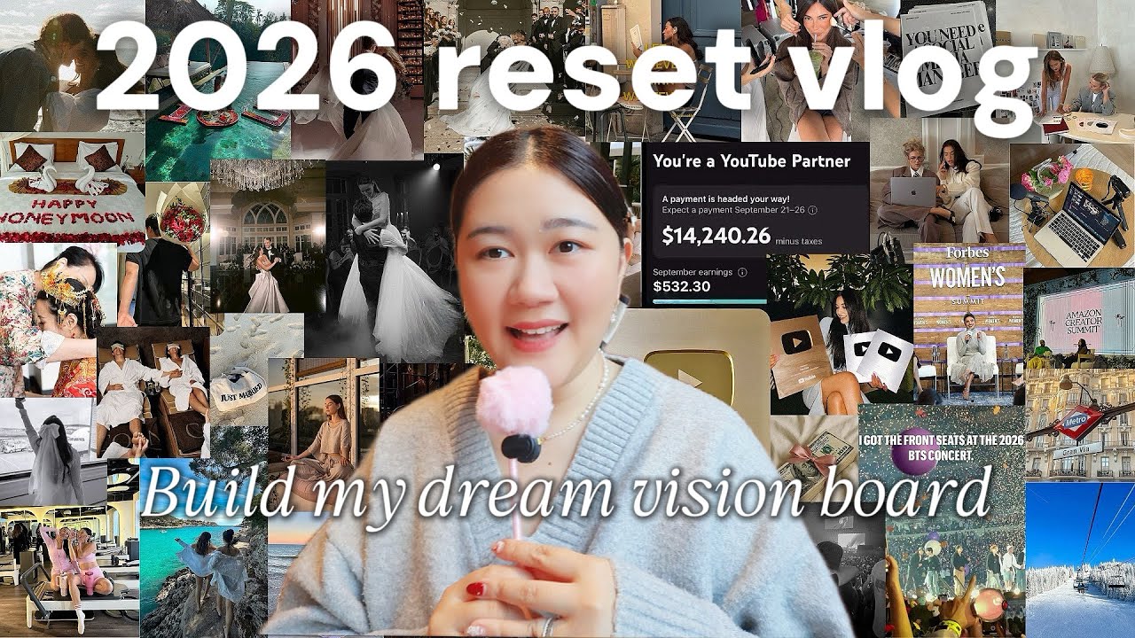 NEW YEAR RESET 2026 ✨ living in London | gentle routines & vision board 🤍