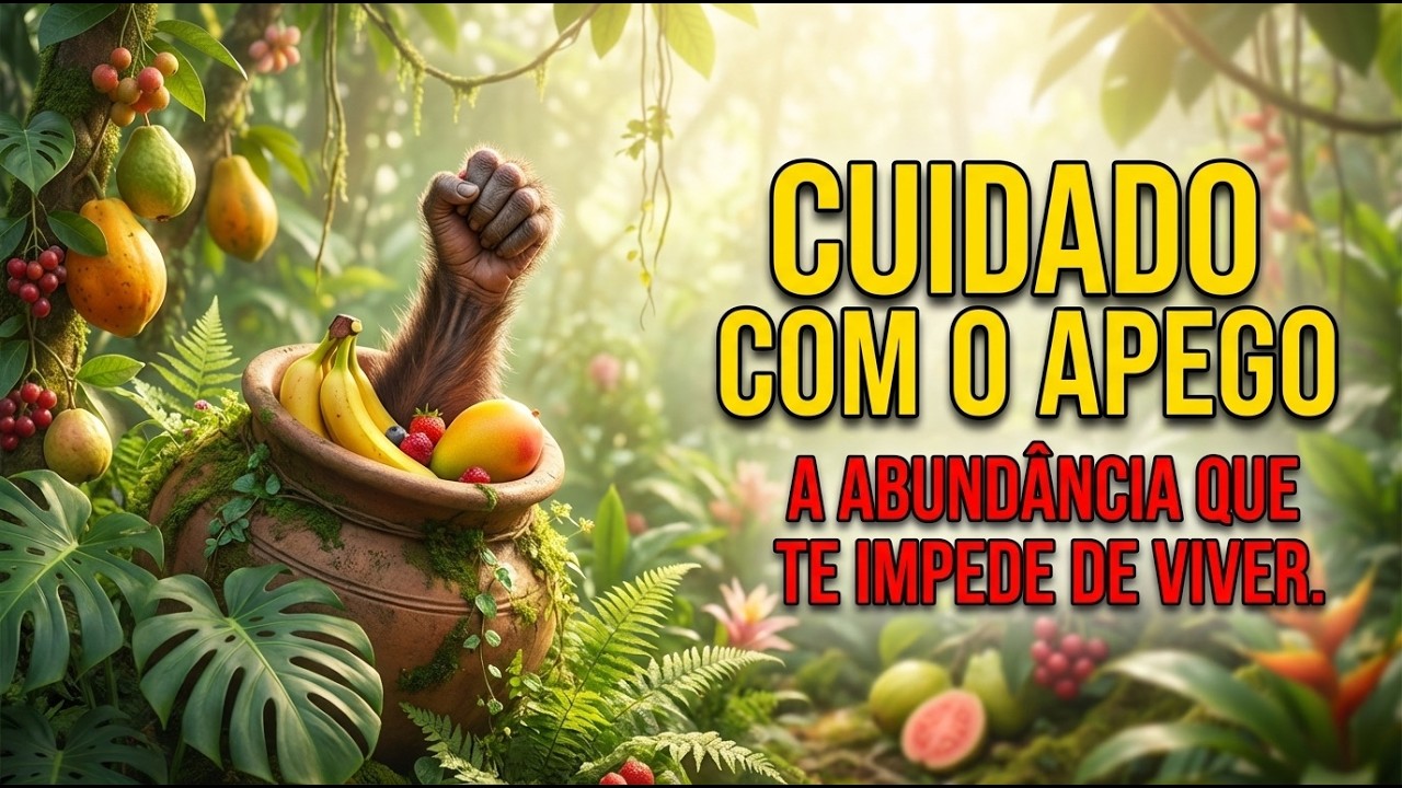CUIDADO COM O MEDO DE PERDER — A Parábola do Macaco Apegado