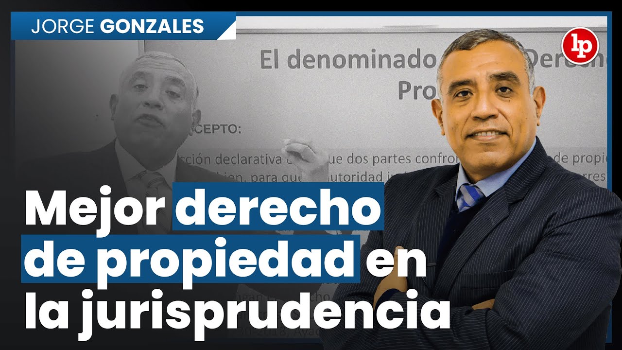 Mejor derecho de propiedad en la jurisprudencia | Jorge Luis Gonzales Loli