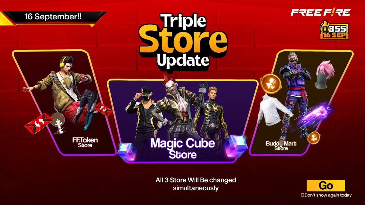 Ob55 Triple Store Update Free Fire | New Event Free Fire Bangladesh Server | Free Fire New Event