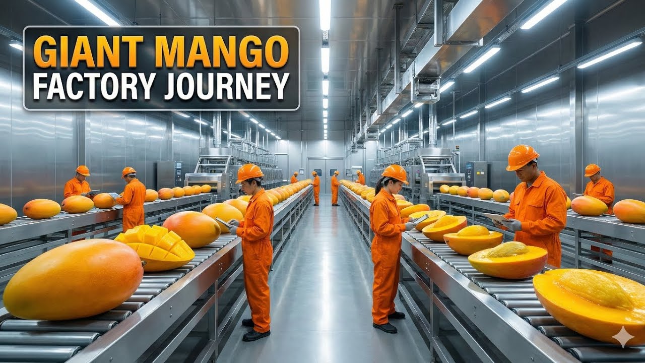 The Most Satisfying Al-Fonso Mango Peeling & Slicing Factory in the World (Full Process Documentary)