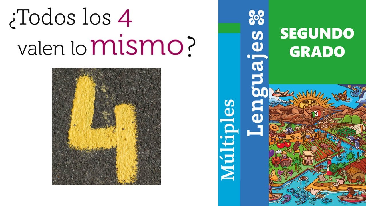 &iquest;Todos los 4 valen lo mismo? (M&uacute;ltiples lenguajes, Segundo grado)