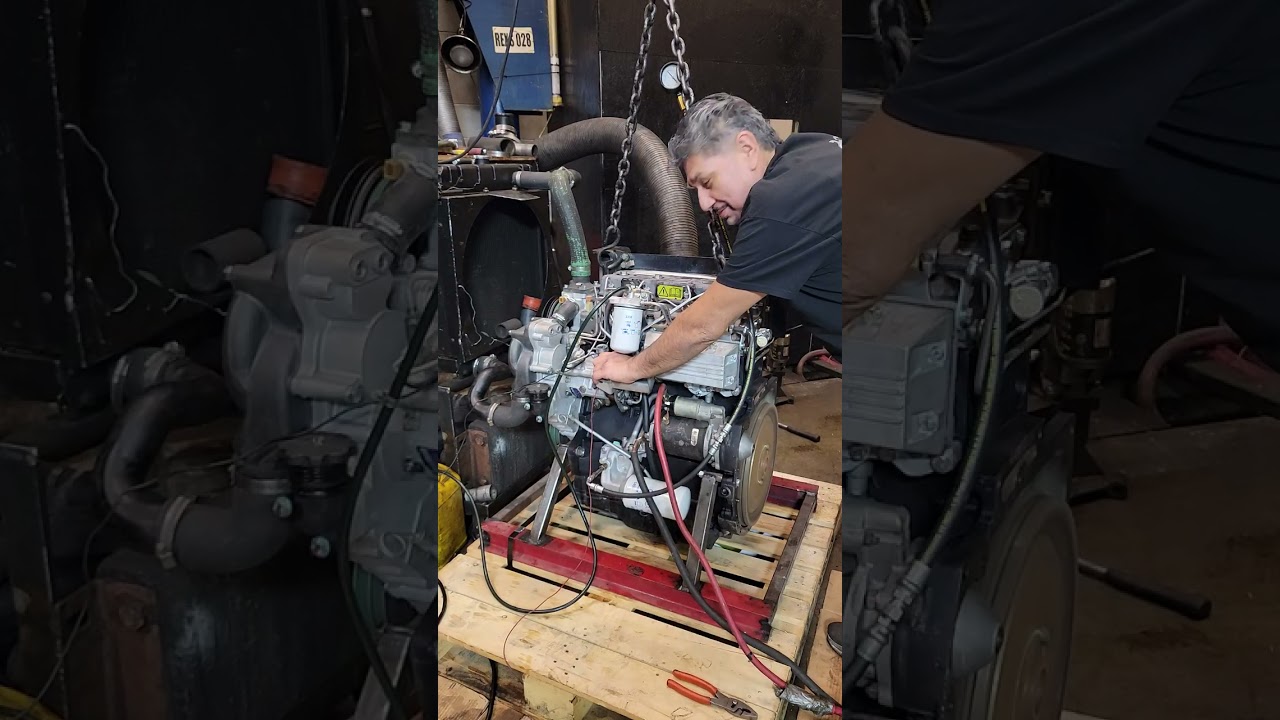 Indianadiesel.com Rebuilt Perkins 1004.4T test run in