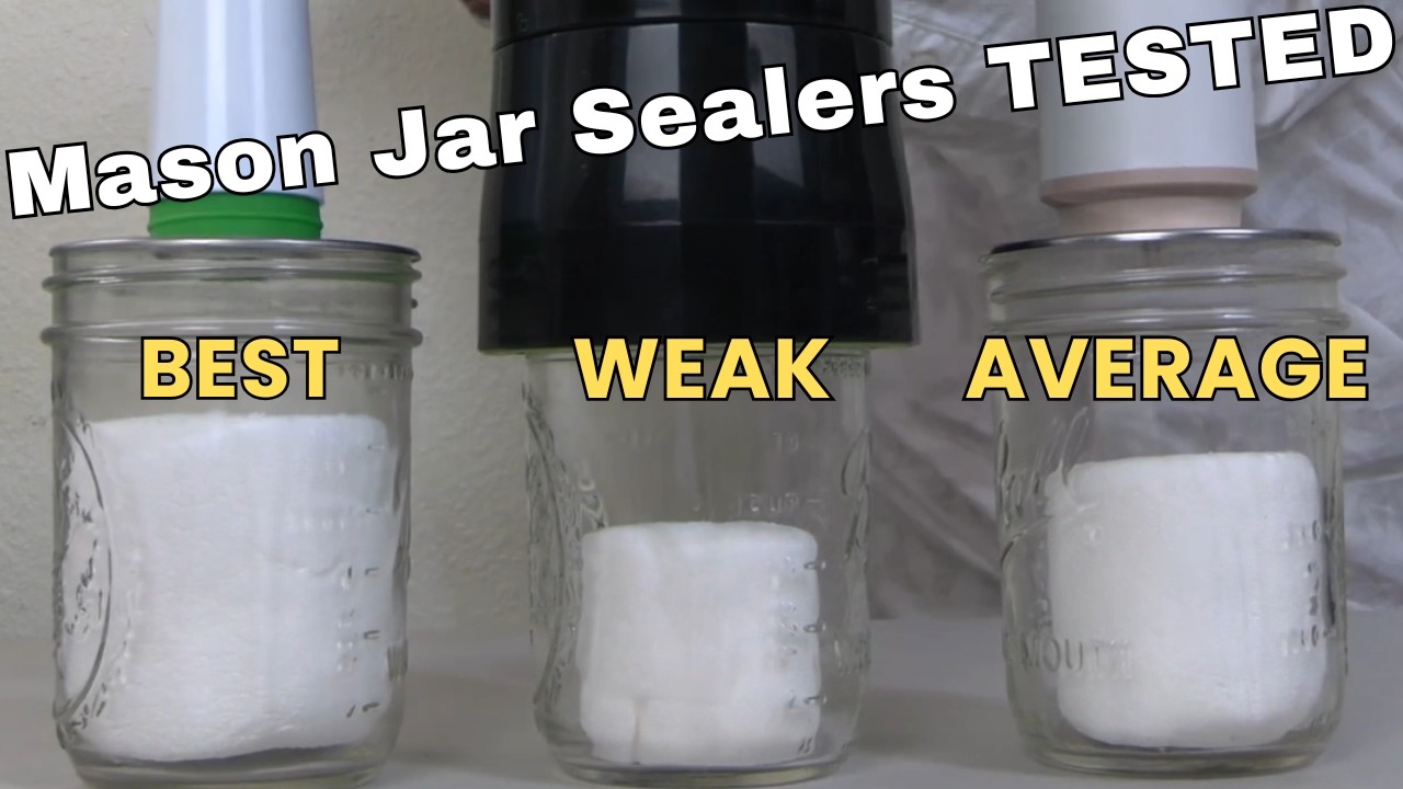 Amazon Mason Jar Vacuum Sealers Are WEAK! Here’s the Best One