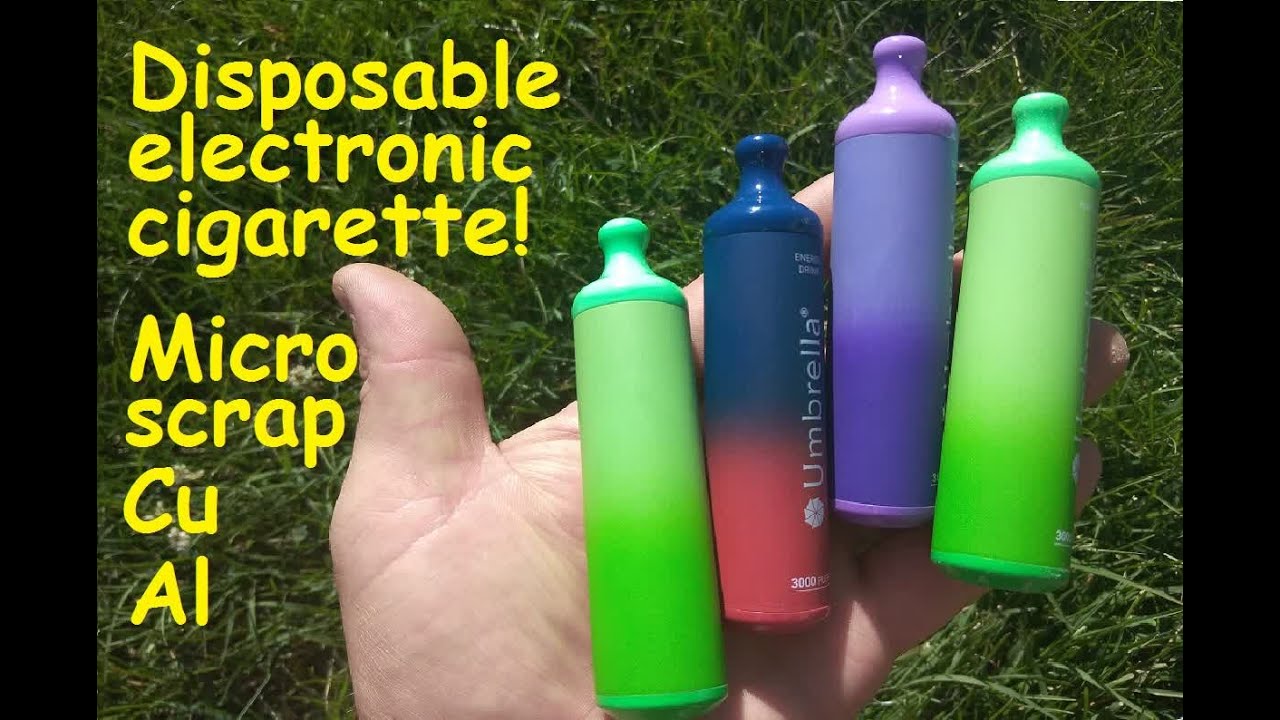 Disposable ELECTRONIC CIGARETTE - micro scrap for Cu and Al.