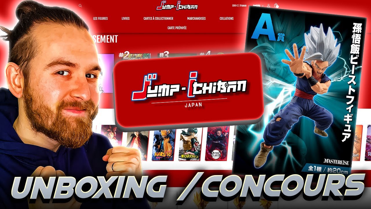 UNBOXING D&rsquo;UN COLIS DU JAPON + CONCOURS FIGURINE GOHAN BEAST🔥 COLLABORATION AVEC @JumpIchiban