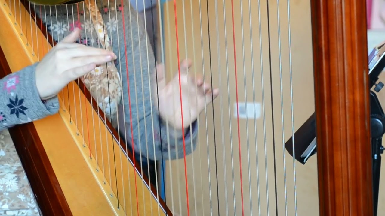 Gymnopèdie no. 1, HARP SOLO, Erik Satie - Sam Hickman, Singing Harpist
