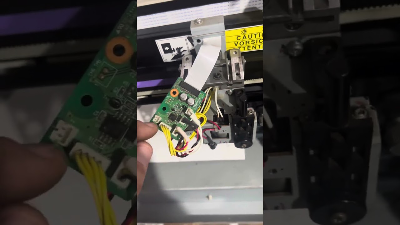 Manutenção plotter Mimaki cg-60sr ( erro E50)