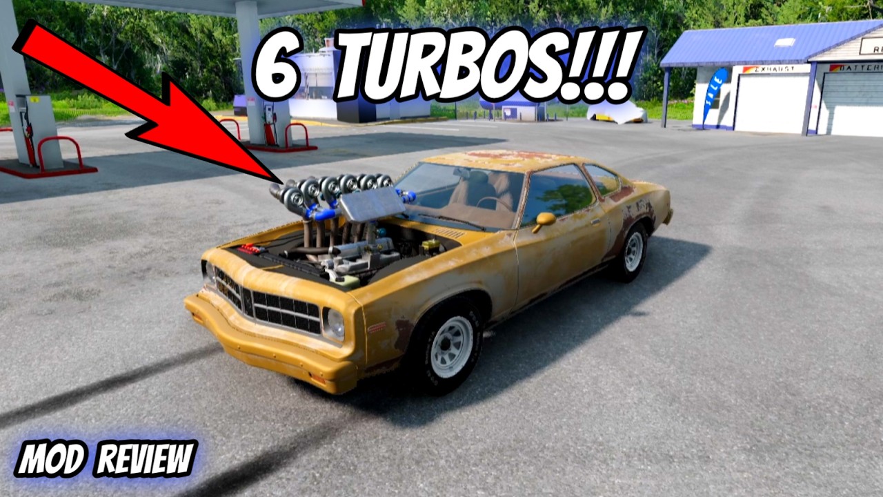 Reviewing The 6 Turbo Modded Moonhawk in BeamNG.drive